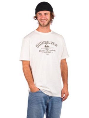 Quiksilver T skjorte Kortermet for Herre i vår butikk | Blue Quiksilver Waterman enkle linjer kort ermet T skjorte i